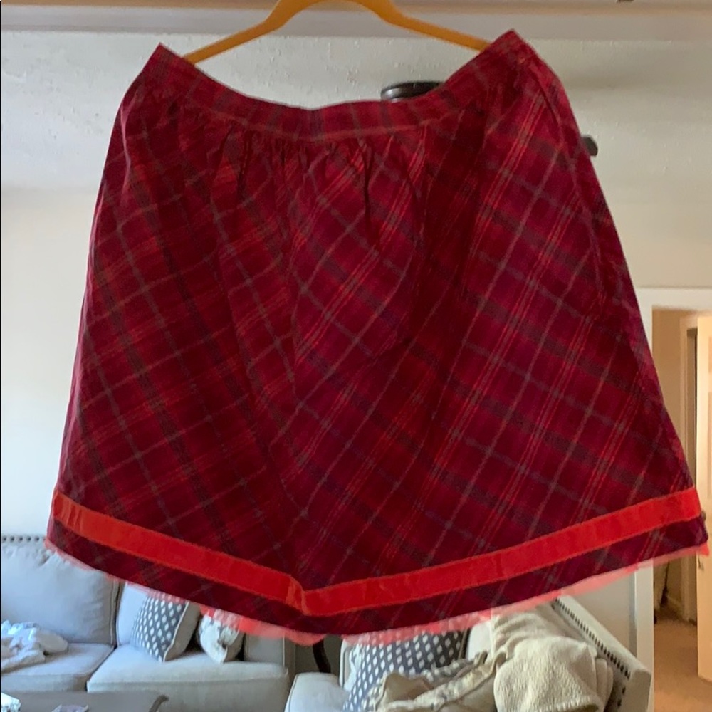Matilda Jane plaid skirt